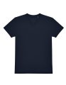Heren T-shirt B&C E150 V Hals Navy